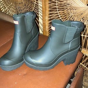 Hunter Block Heel Boot US9 UK7